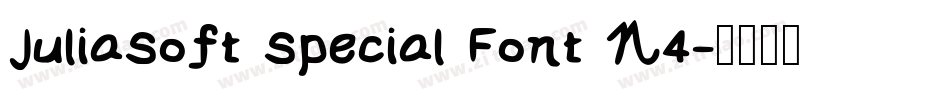 JuliaSoft Special Font N4字体转换